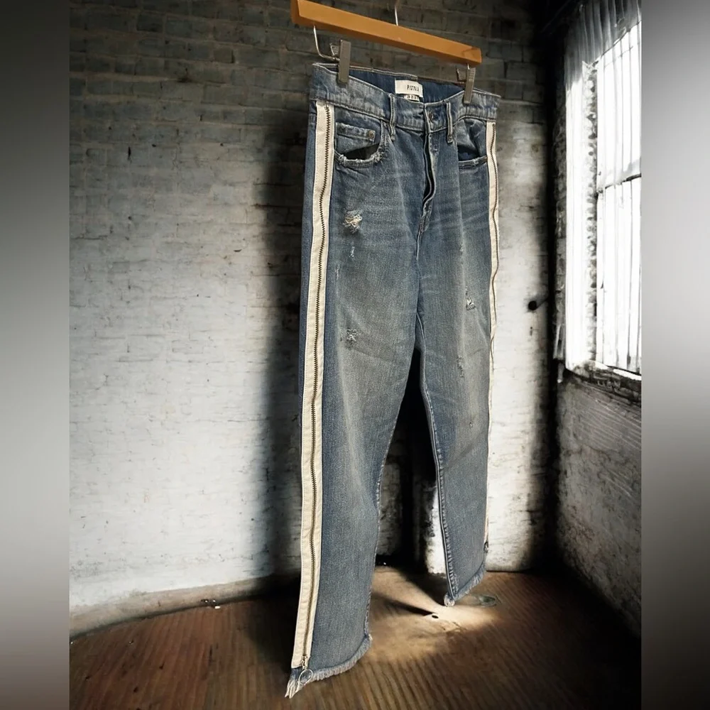 PISTOLA Charlie Side Zip Straight‎ Leg Jeans 28 - Picture 3 of 13